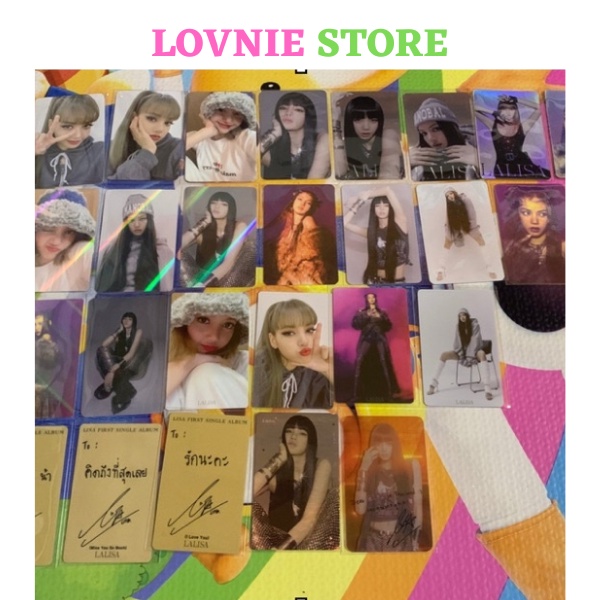 Card ảnh bo góc LISA BLACKPINK - POB album chính hãng