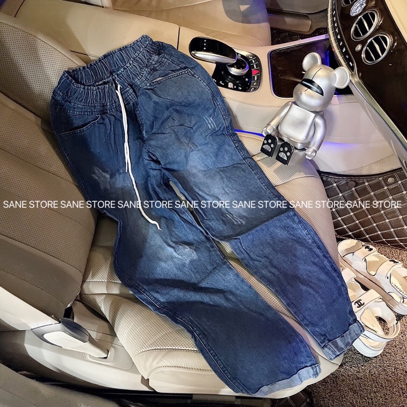 QUẦN BAGGY BÒ NỮ RÁCH XƯỚC HOẠ TIẾT NGÔI SAO HOT TREND