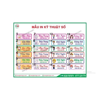 Sticker tên bé ủi áo theo yêu cầu.