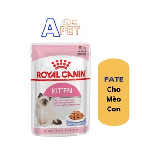 Pate mèo con royal canin kitten gravy, jelly, loaf