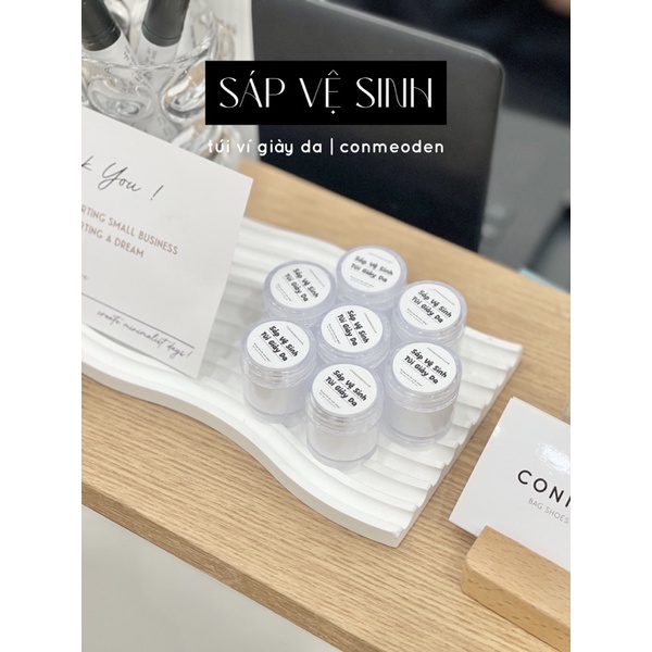 CONMEODENTAILOR SÁP VỆ SINH TÚI GIÀY DA