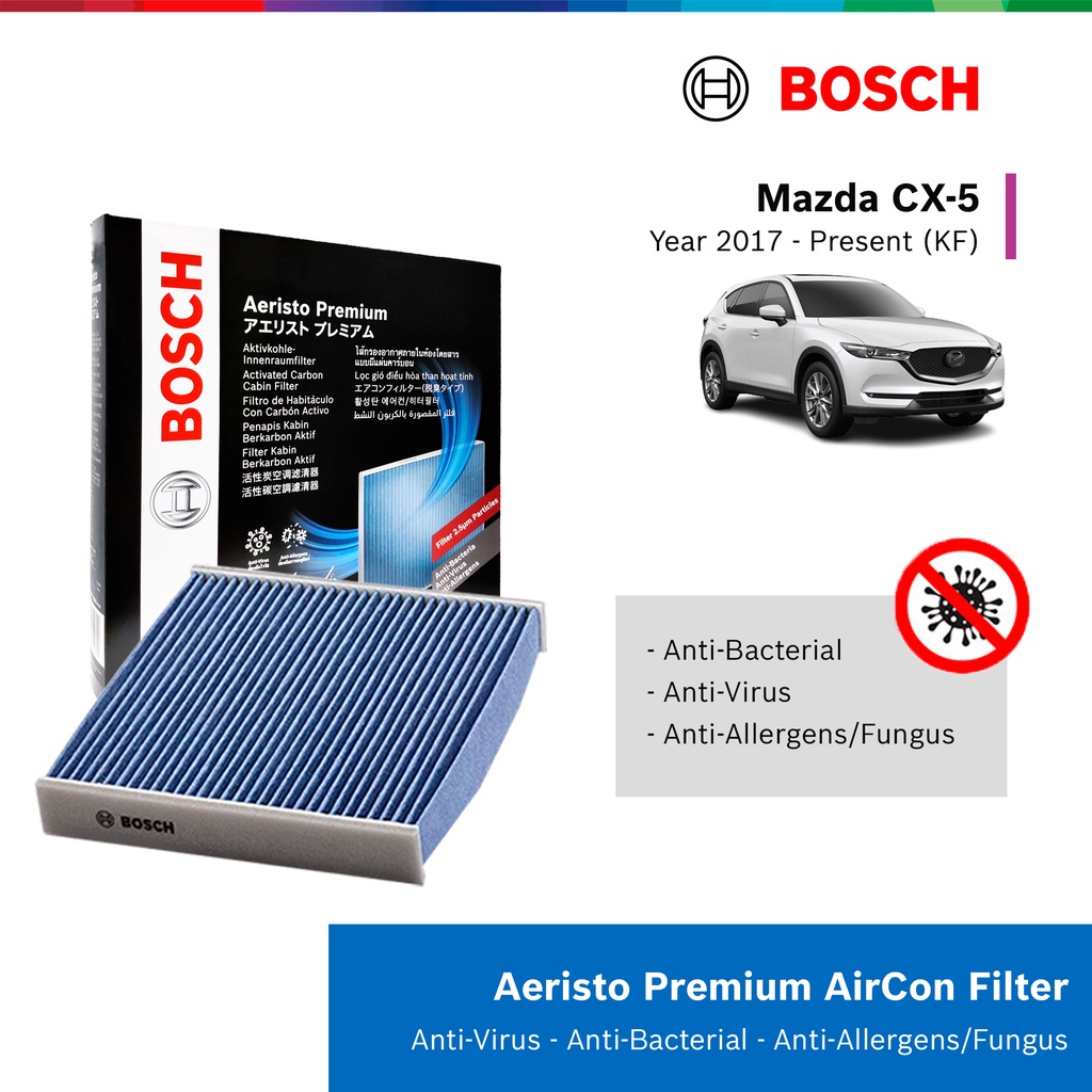 Lọc Điều Hòa Cao Cấp (Có Than Hoạt Tính) BOSCH Aeristo Premium AP-Z07 |  Mazda3 (13 - 18), Mazda6 (15 - ), CX5 (