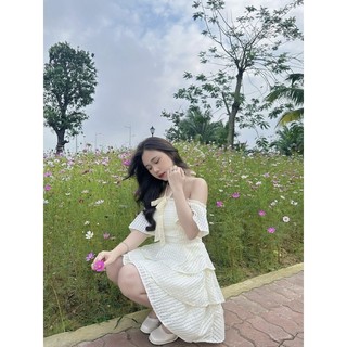 Đầm trễ vai Cairo