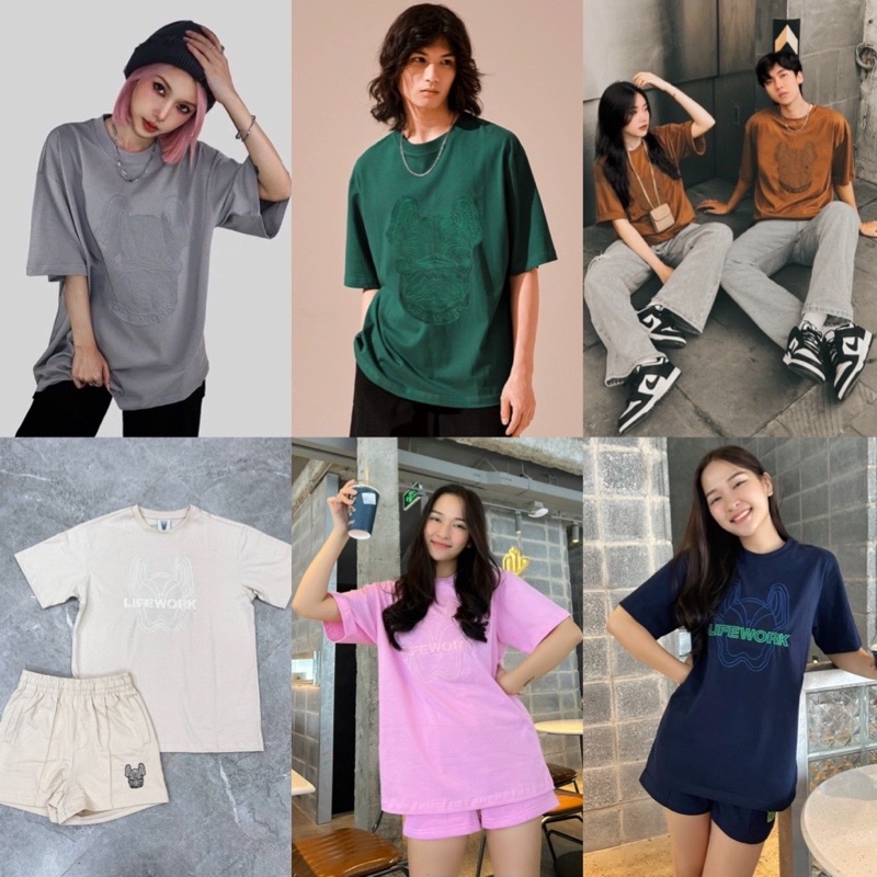 (ảnh thật hàng chuẩn hãng) Áo phông/ short L.ifework đủ full màu