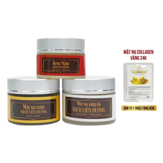 Combo 3 Kem Nám Bạch Liên Đường dưỡng trắng da, giảm nám tàn nhang