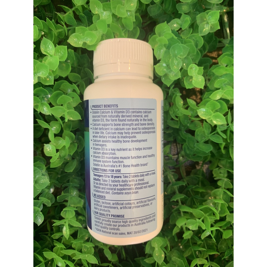 OSTELIN CALCI VITAMIN D3 130 VIÊN -Calci ostelin bầu 130v