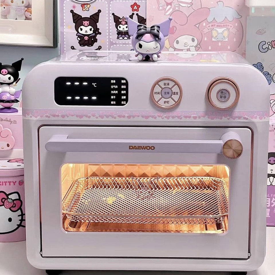 Lò nướng kiêm nồi chiên không dầu DAEWOO dung tích 18L công suất 1500W , bảo hành 12 tháng