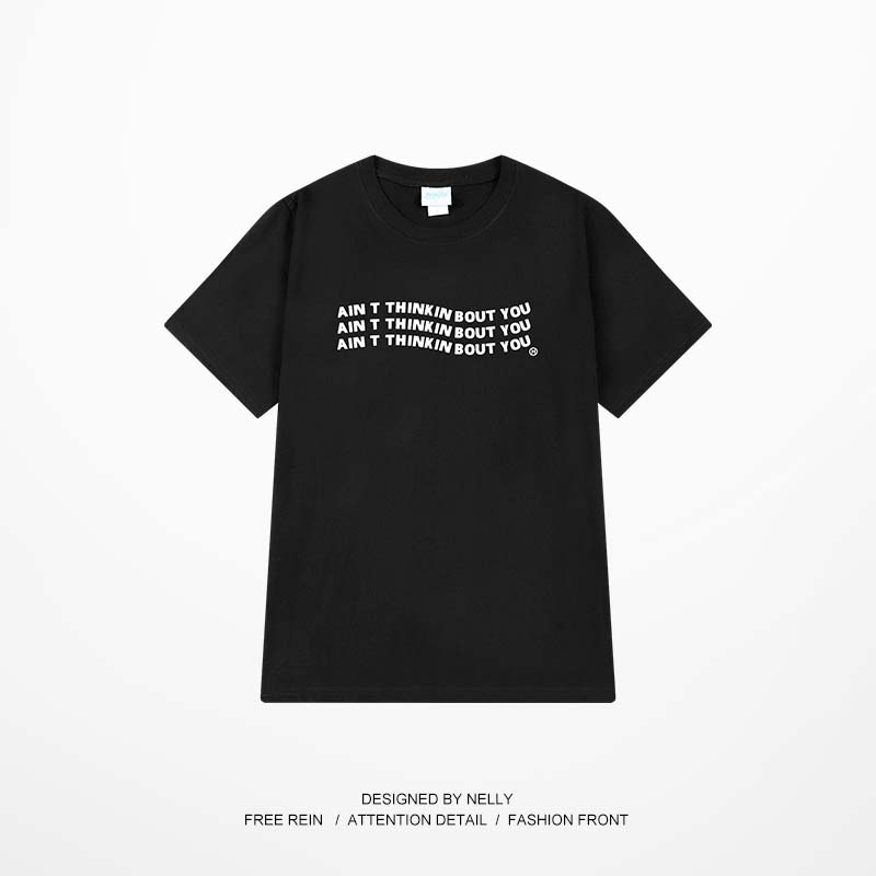 Áo thun Nelly ngắn tay in hình "AIN T THINK IN BOUT YOU" áo phông
