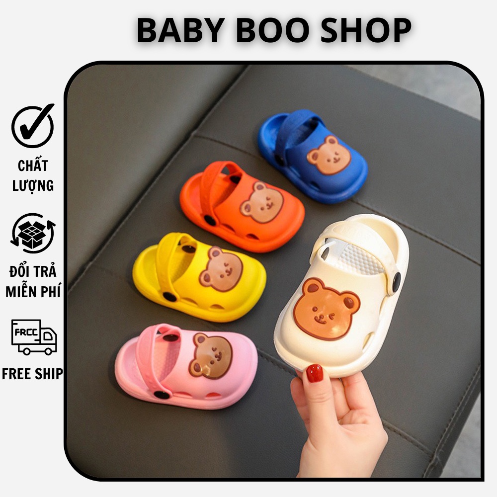 Dép Sục Cross cho bé, dép tập đi cho bé không trơn trượt, chất liệu nhựa Eva bền đẹp cao cấp BABY BOO SHOP