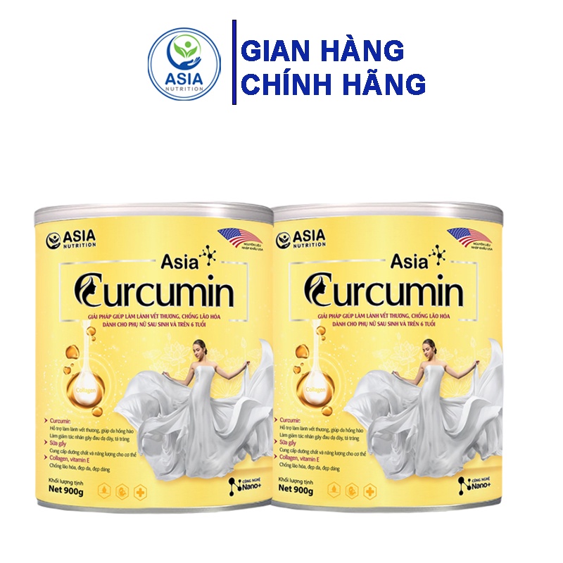 Sữa bột nghệ Curcumin cao cấp ASIA NUTRITION - Tác dụng duy trì vóc dáng bảo vệ lan da