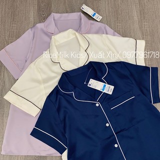 Bộ lụa cộc ngố nữ Gu xuất Nhật dư xịn