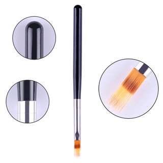 Cọ omber đầu tròn cán gỗ làm nail