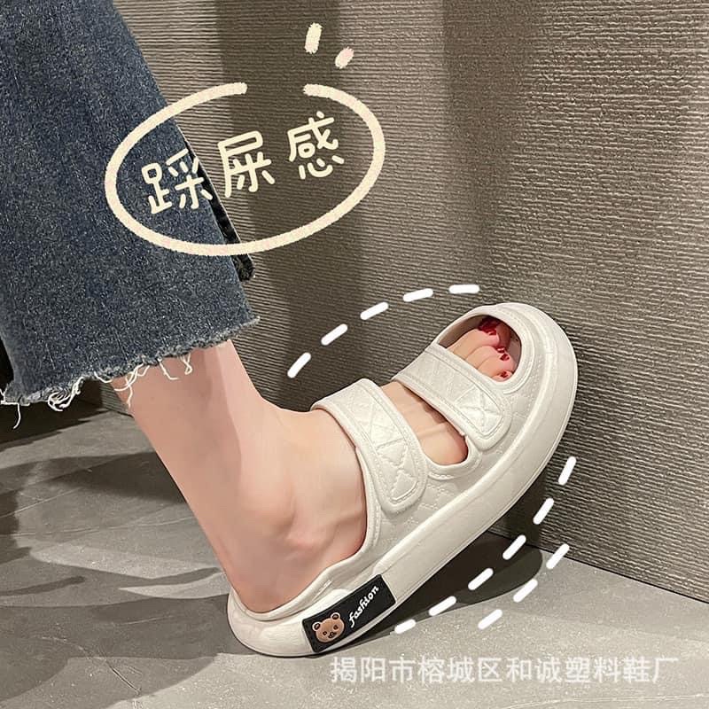 Dép quai ngang 3 màu ôm chân hàng QC Kèm ảnh thật