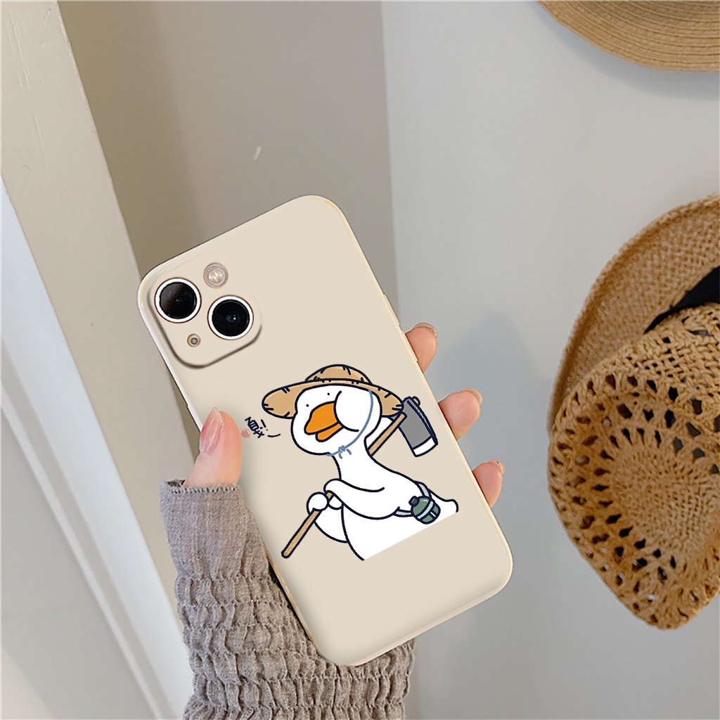 Ốp silicon iphone Vịt béo hai lúa yêu đời 7/8plus x xsmax 11 12 13 14 pro max promax 11promax 12promax 13promax e5018