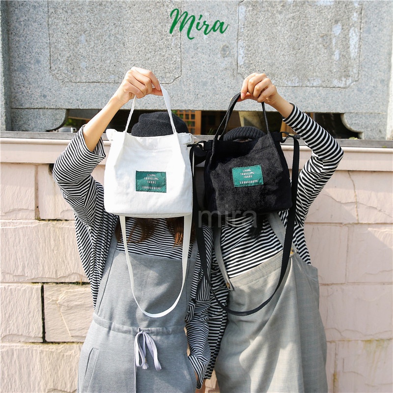 Túi Vải Giản Dị Phong Cách Ulzzang Hàn Quốc, Túi Xách Nữ, Đeo Chéo Nữ Mini Đựng Điện Thoại  MIRA-TV58132