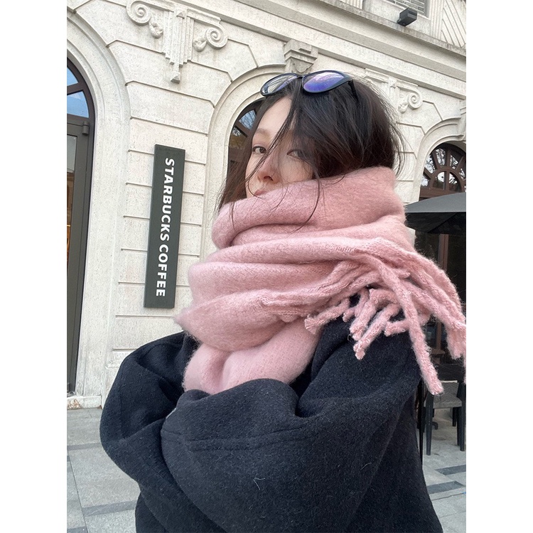 KHĂN CHOÀNG CHẤT LEN LÔNG CỪU TONE MÀU PASTEL
