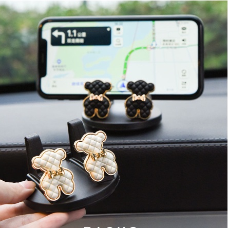 Giá đỡ điện thoại gắn hình gấu, hoa siêu xinh-Dũng An shop