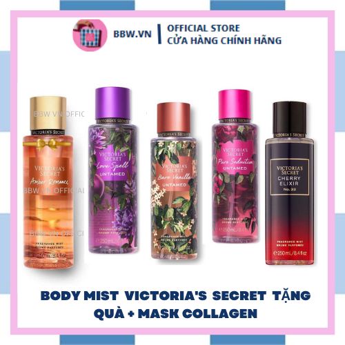 Xịt Thơm body mist Bath And Body Works, Victoria's Secret , xịt thơm toàn thân mini size