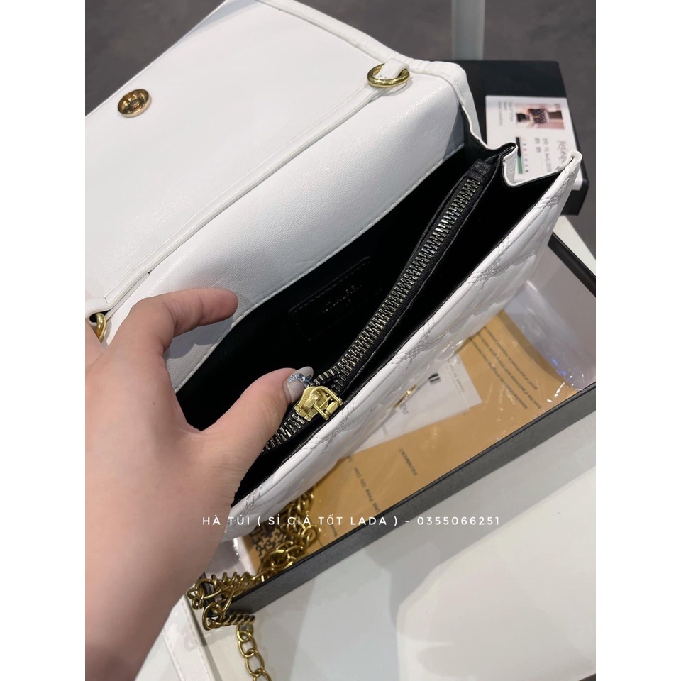 Túi cầm tay - túi đeo chéo Y ét lờ trần ô trám ( Có hộp )