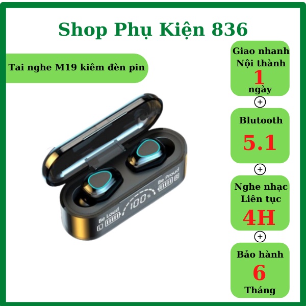 Tai nghe bluetooth V5.2 F11 - G35 cao cấp, cảm ứng, hỗ trợ đàm thoại, nghe nhạc, siêu nhỏ, màn hình led, pin trâu