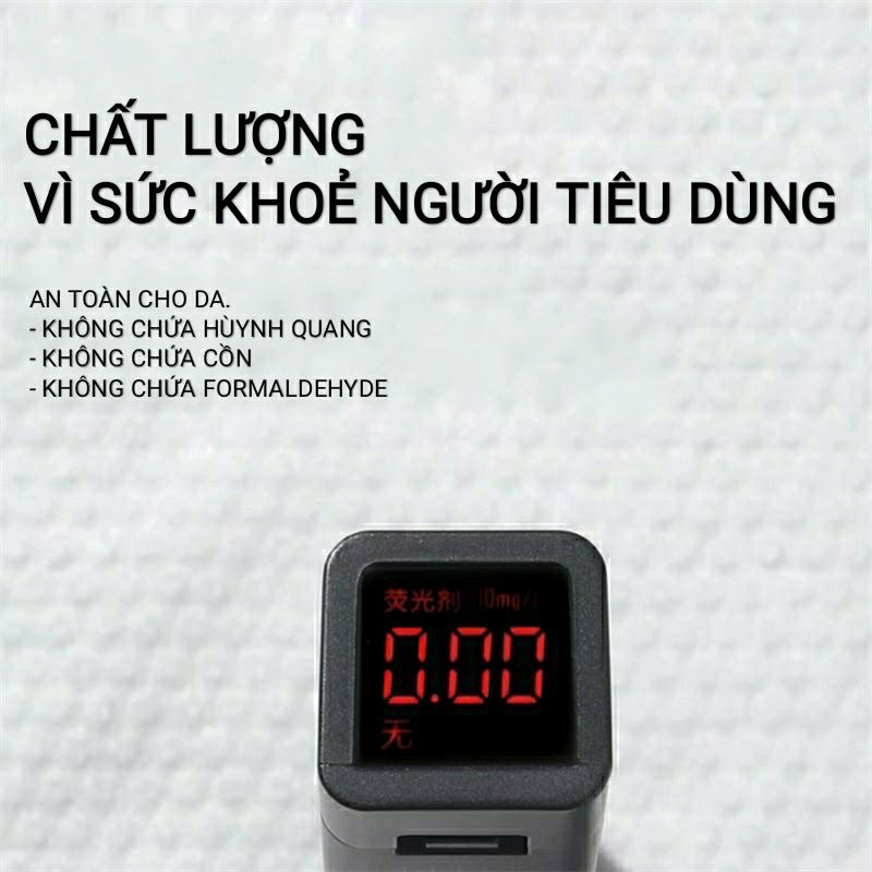 Sét 6 cuộn  khăn Mặt Khô Đa Năng Beibeirou Hữu Cơ Organic 100%