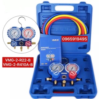 Bộ Đồng Hồ Nạp Gas R22 - R410 Đôi VALUE VMG-2-R22-B VMG-2-R22-B-03 VMG-2-R410-B VMG-2-R410-B-03 Không Dây - Có Dây