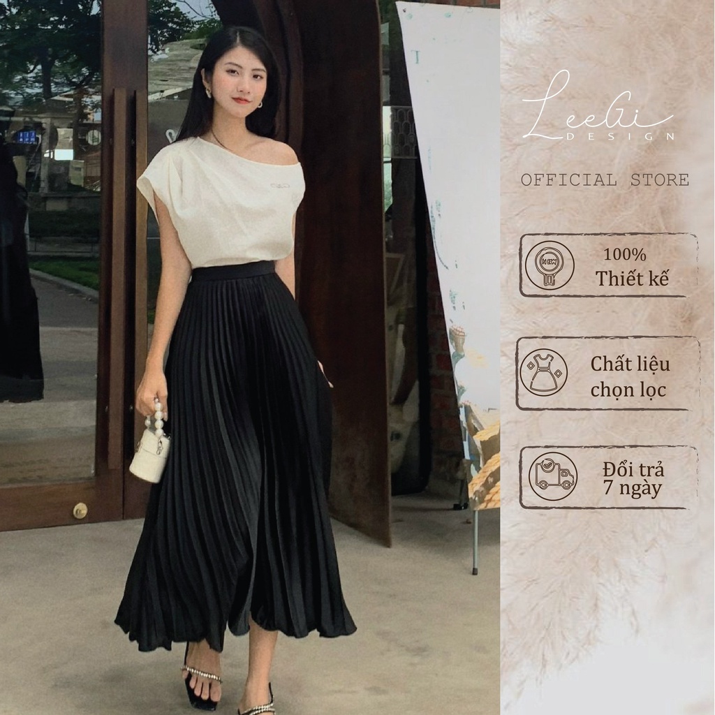 Chân váy ly quạt dài LeeGi Design Min4035 Min4033