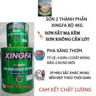 Sơn sắt mạ kẽm 2 thành phần xingfa lon 4.4kg