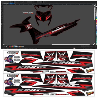 tem mxking DKT dán xe sirius