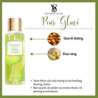 Xịt thơm toàn thân Victoria's Secret mùi Pear Glace