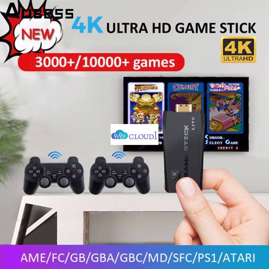 Máy Chơi Game Cầm Tay 10K Máy Chơi Game Video Tv 4K Với Bộ Điều Khiển Không Dây 2.4G Hỗ Trợ Cps Ps1 Trò Chơi Cổ Điển Retro Cloud1