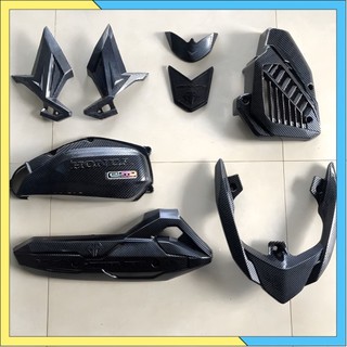 Ốp carbon xe airblade / ab 2016 - 2019, phụ kiện đồ chơi, trang trí, bảo vệ xe máy air blade carbon