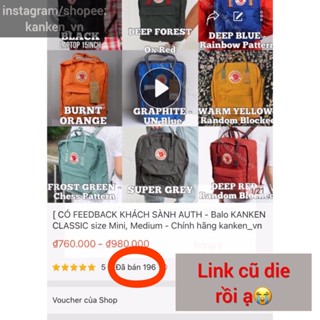 [CÓ FEEDBACK KH SÀNH AUTH] Balo KANKEN CLASSIC size Mini & Medium - Cam Kết Chính Hãng - Kanken_vnn