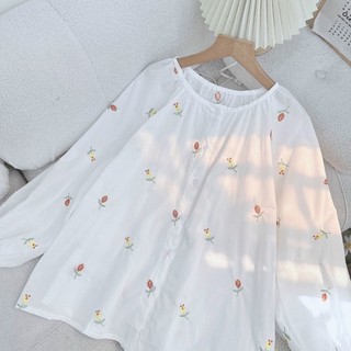 ÁO BABYDOLL THÊU HOA