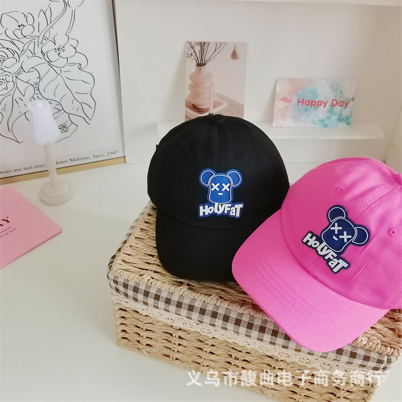 Mũ Lưỡi Trai Hình Gấu Nhiều Màu Sắc Dễ Thương Thời Trang Xuân Hè Cho Bé