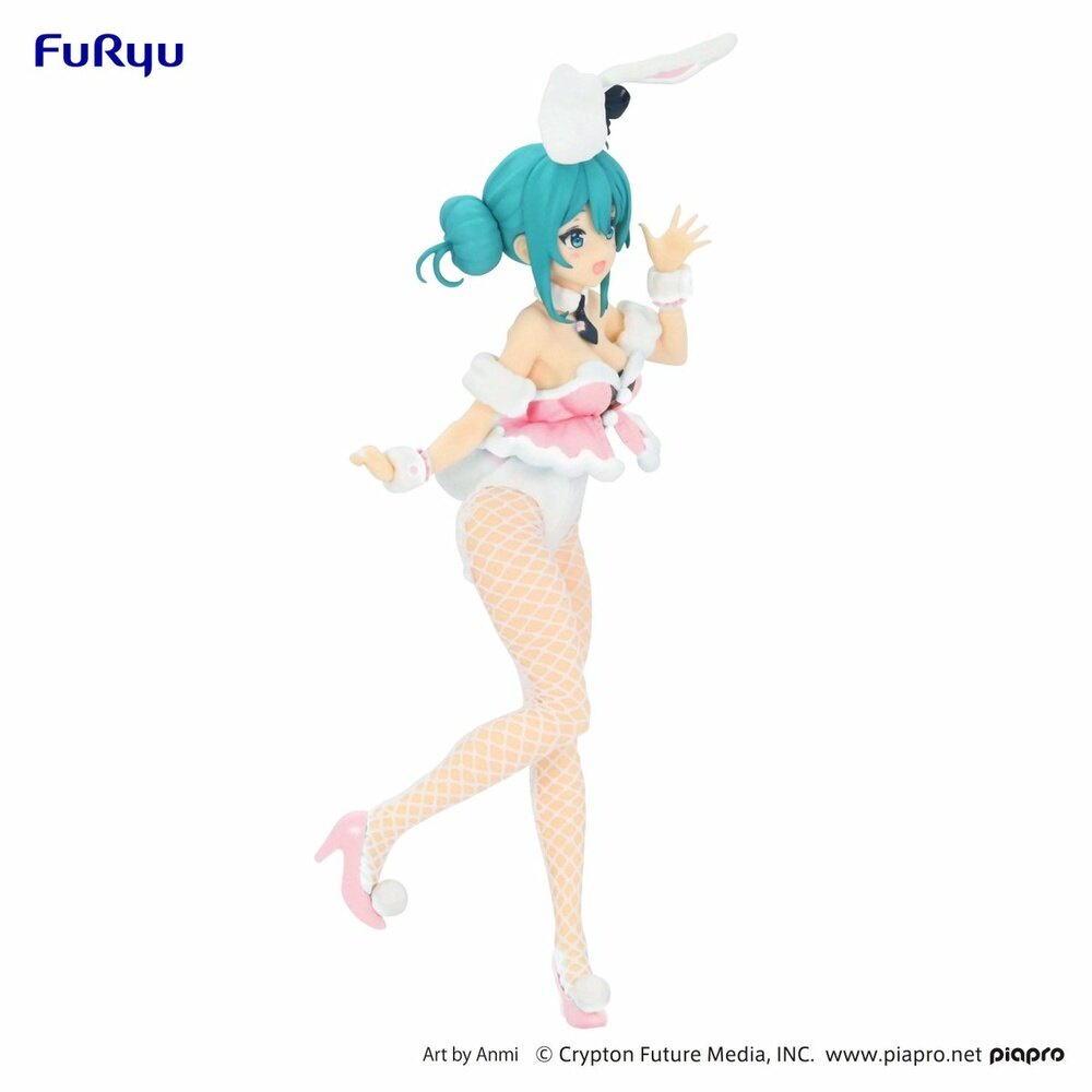 Mô hình Figure Furyu BiCute Bunnies Hatsune Miku White Rabbit Baby Pink ver - Vocaloid