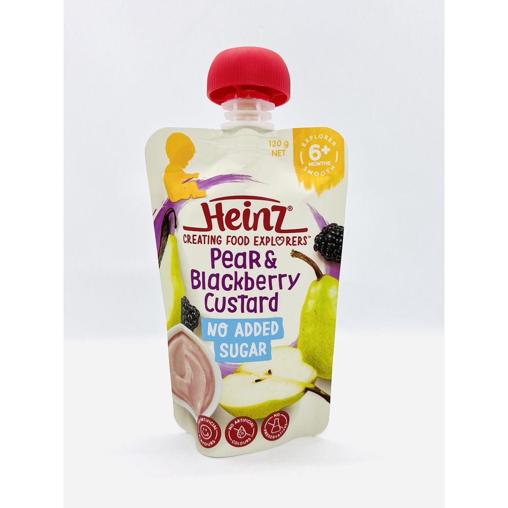 Túi Dinh Dưỡng Lê &amp; Mâm Xôi HEINZ 120g 6+