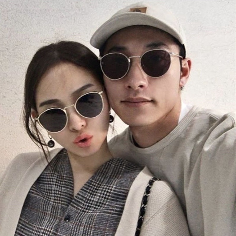 Kính râm form tròn retro unisex - retro glasses