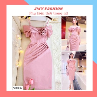 V3337 váy đầm body dáng dài [DVC&ACC] váy body 2 dây trễ vai dự tiệc