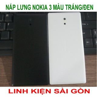 Nắp lưng nokia 3 màu trắng/đen
