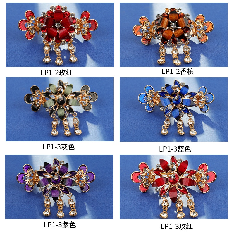 Kẹp Tóc Đính Đá Cỡ Vừa Thời Trang Cho Nữ