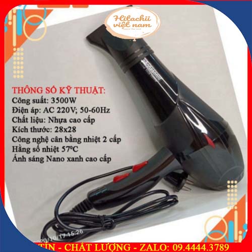 Máy sấy tóc 2 chiều nóng -lạnh công suất lớn 3500W