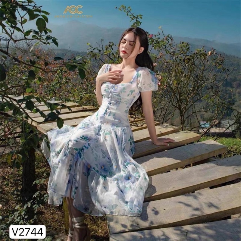 Đầmhoa cao cấp thiết kế sang trọng _ đến từ thương hiệu DOLCE VIVA COLLECTION (DVC)