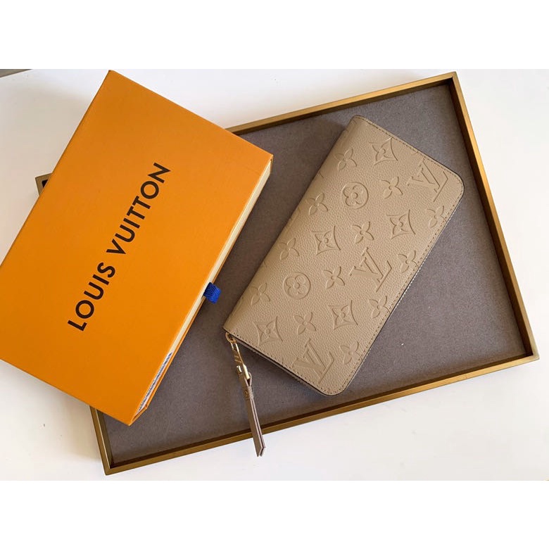 Ví Da Thật 100% Chính Hãng Dáng Dài Phối Khóa Kéo Hiệu LV Louis Vuitton M60017