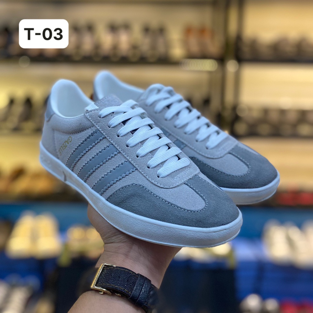 Giày Thể Thao Da lộn xịn 3 Sọc