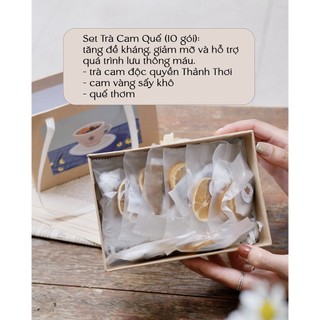Hộp quà Trà Cam Quế Thảnh Thơi [Trà hoa thảo mộc làm đẹp+tăng cường sức khoẻ]