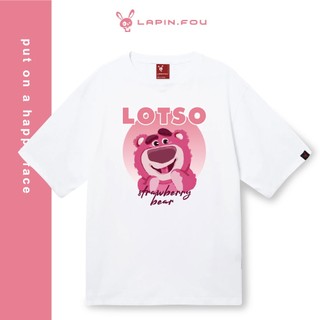 Áo Thun Unisex Nam Nữ Local Brand - Lapin.Fou Gấu Dâu Strawberry Bear 2