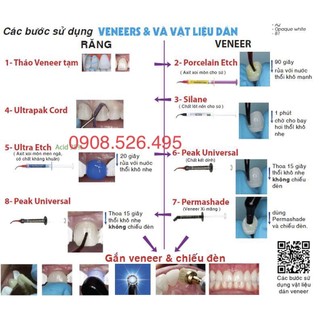 Bộ gắn sứ, sửa sứ, veneer Ultradent Mỹ