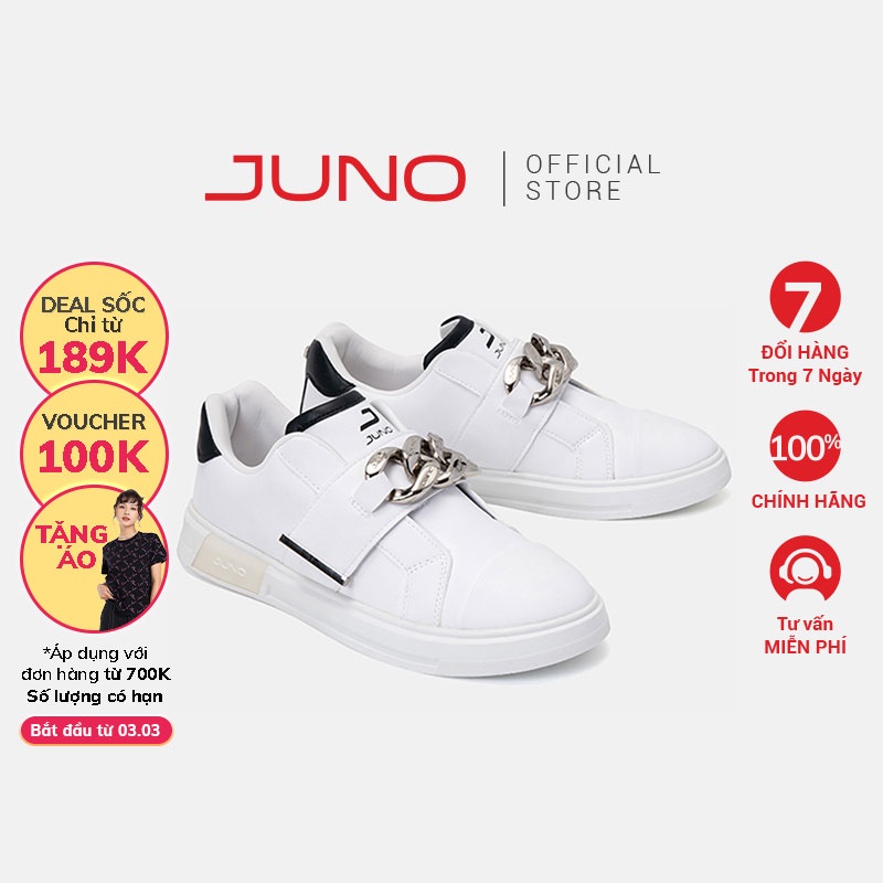 Giày Thể Thao Nữ Thời Trang 3cm JUNO Sneaker Connect TT03042