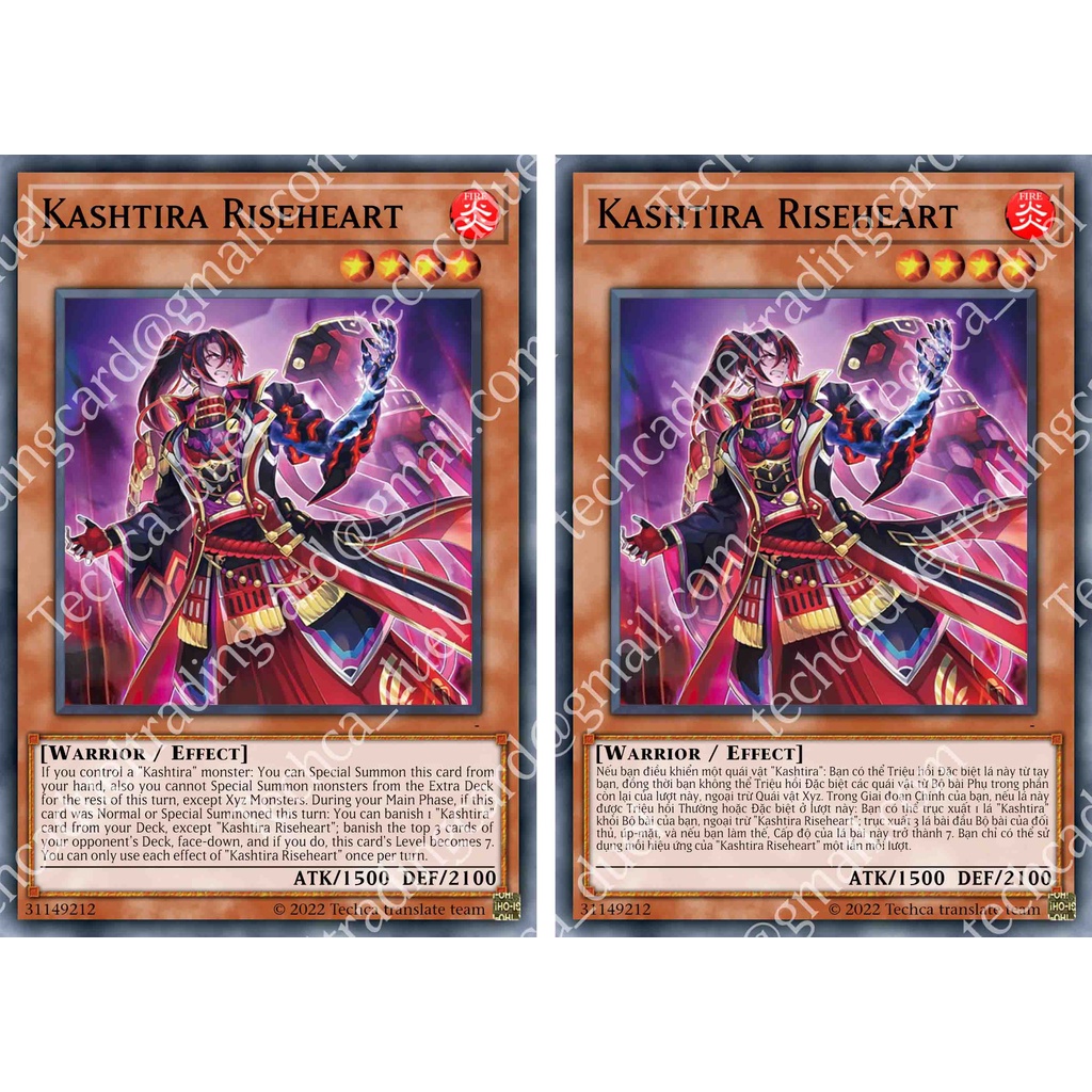 Bài In Tiếng Việt - Bộ bài Yugioh - Custom Deck - Kashtira Deck